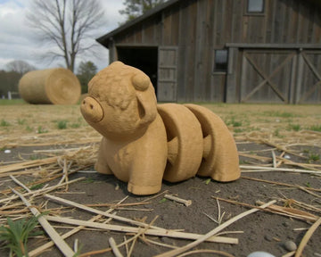 Baby Highland Cow Wood - Side