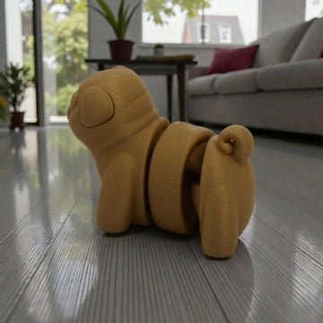 Baby Pug Wood - Side