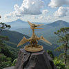 Skeleton Pteranodon With Nest Wood - Front