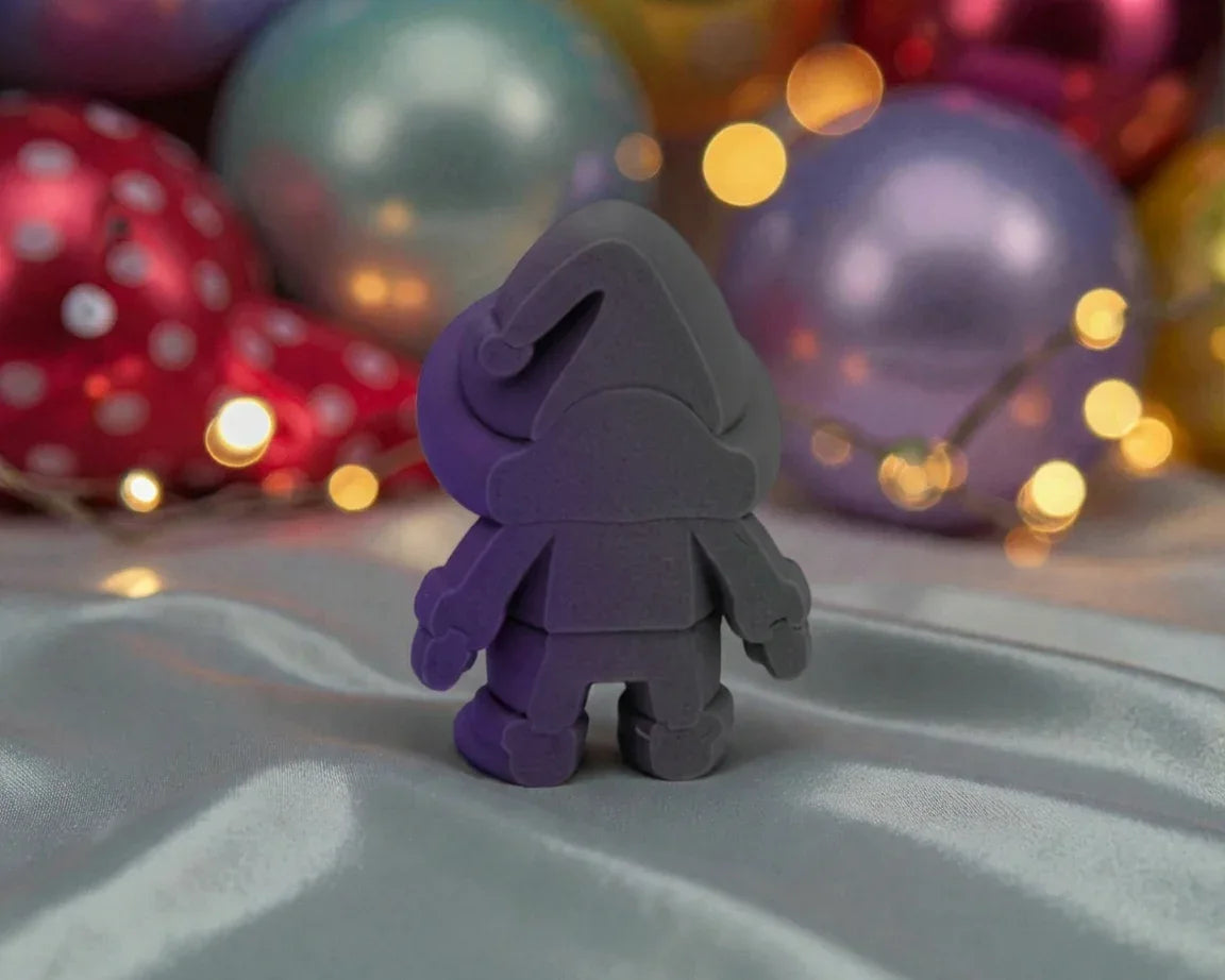 Tiny Gnome Silk Midnight Purple - Back