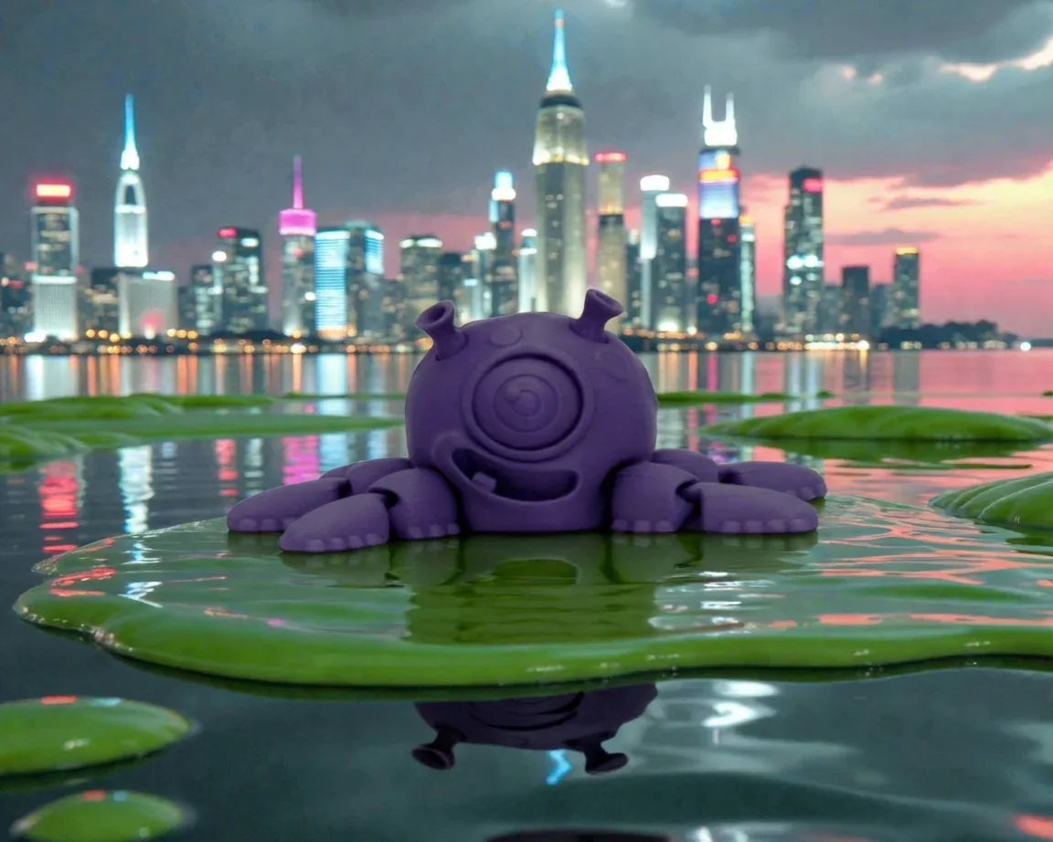 Alien Squid Spinner Silk Midnight Purple - Front