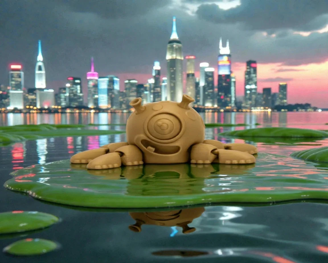 Alien Squid Spinner Wood - Front