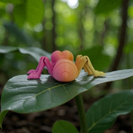 Ant Silk Pink Yellow - Back