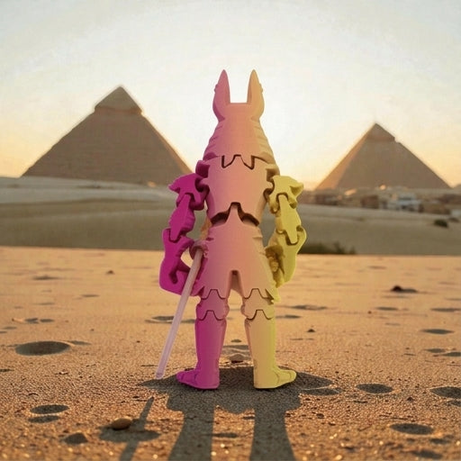 Anubis Silk Pink Yellow - Back