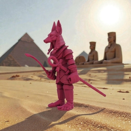 Anubis Silk Teal Orange Red - Side