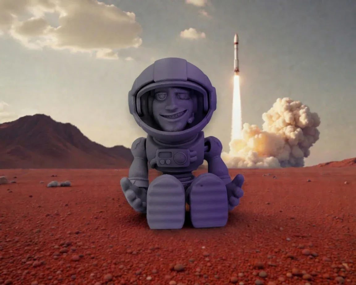 Astronaut Silk Midnight Purple - Front