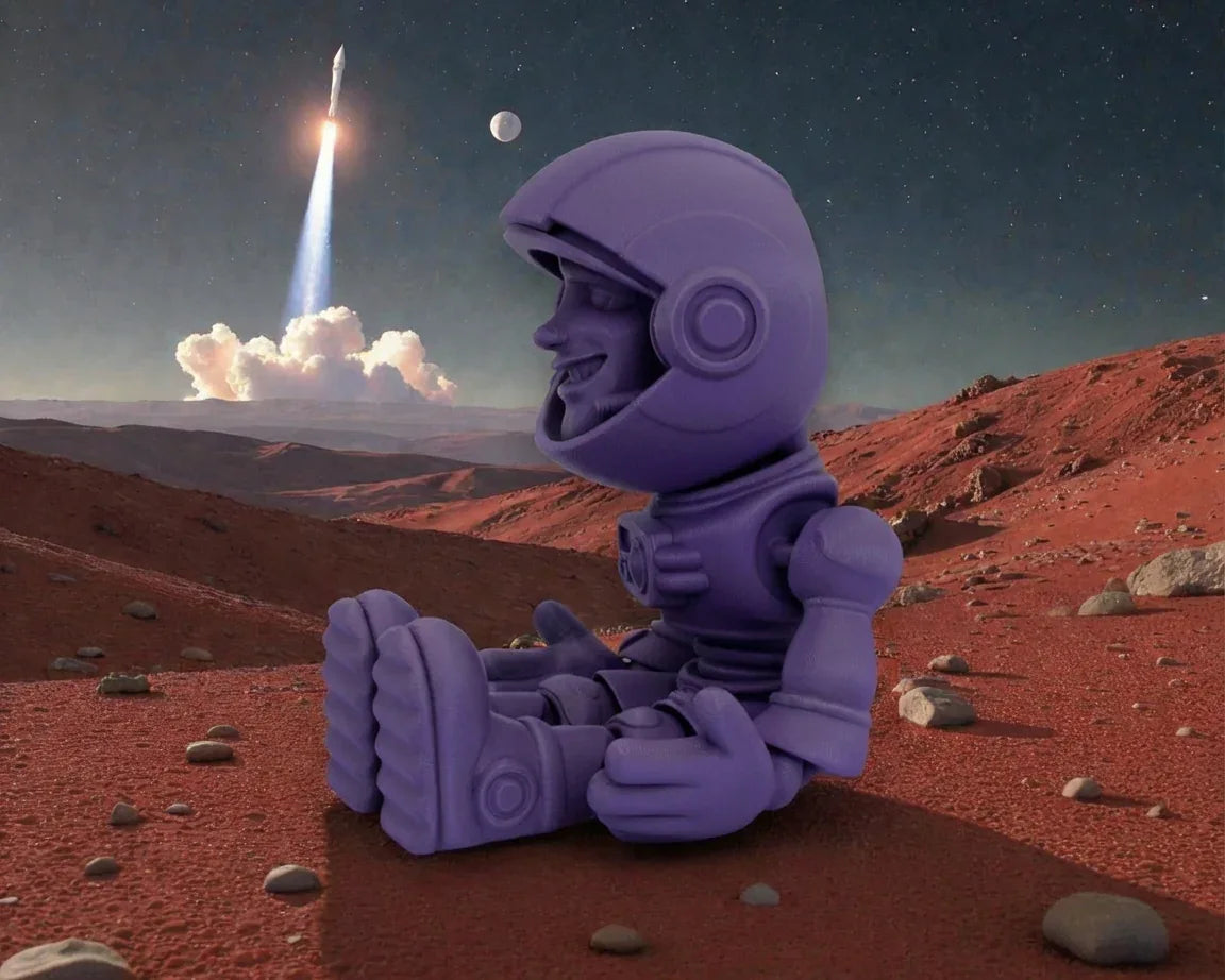 Astronaut Silk Midnight Purple - Side