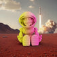 Astronaut Silk Pink Yellow - Front