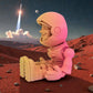 Astronaut Silk Pink Yellow - Side