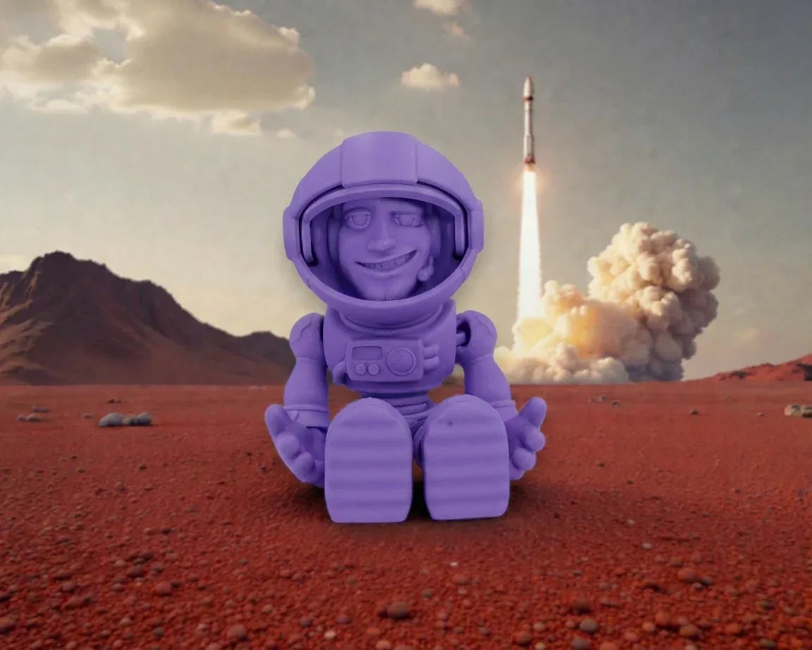 Astronaut Silk Starling Purple - Front