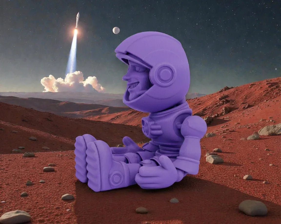 Astronaut Silk Starling Purple - Side