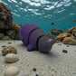Baby Blue Whale Silk Midnight Purple - Back