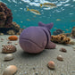 Baby Blue Whale Silk Midnight Purple - Front