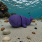 Baby Blue Whale Silk Midnight Purple - Side