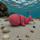 Baby Blue Whale Silk Smokey Wine - Side