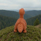 Baby Brontosaurus Skeleton Silk Red Copper - Back