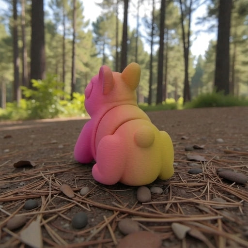 Baby Bunny Silk Pink Yellow - Back