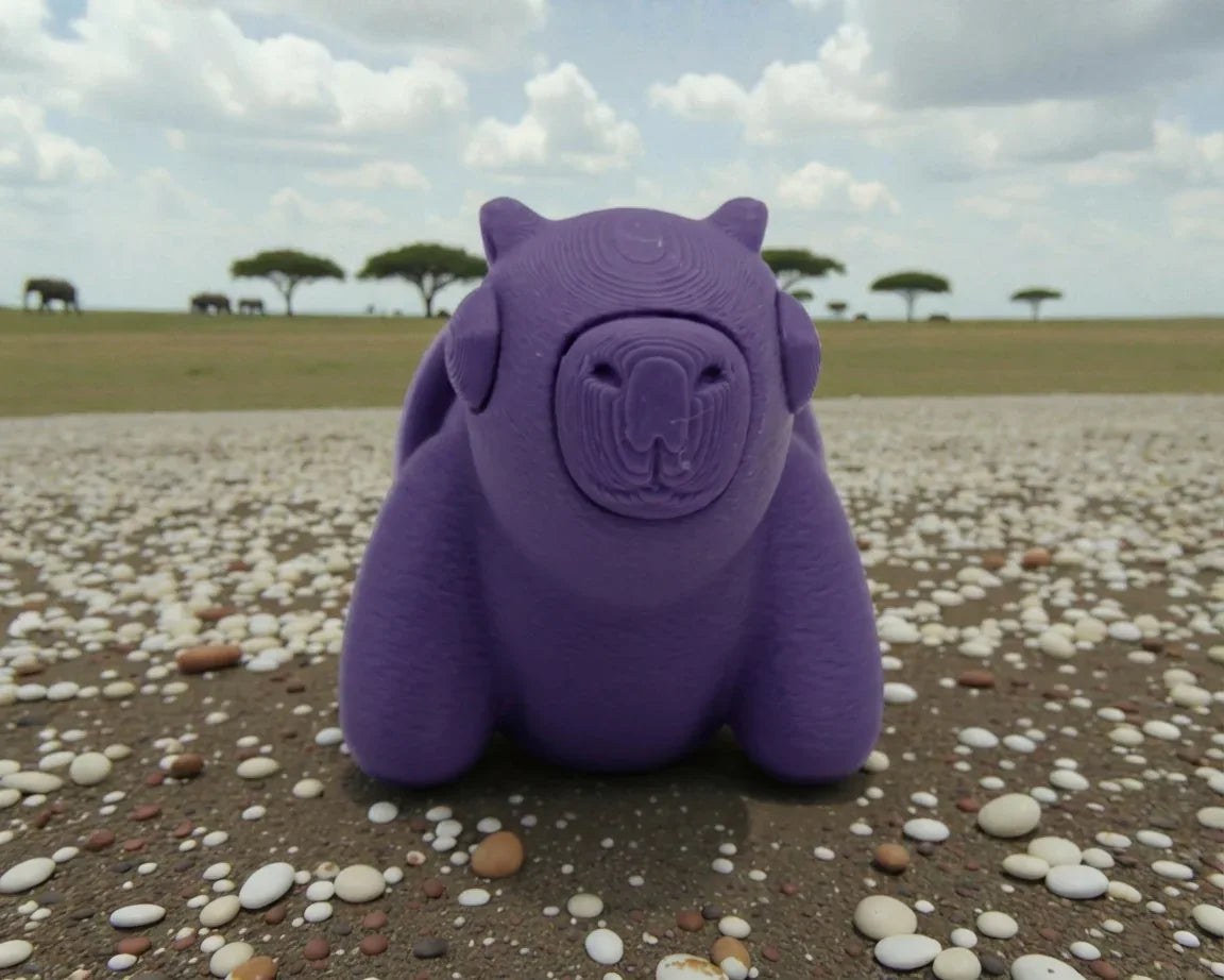 Baby Capybara Silk Midnight Purple - Front