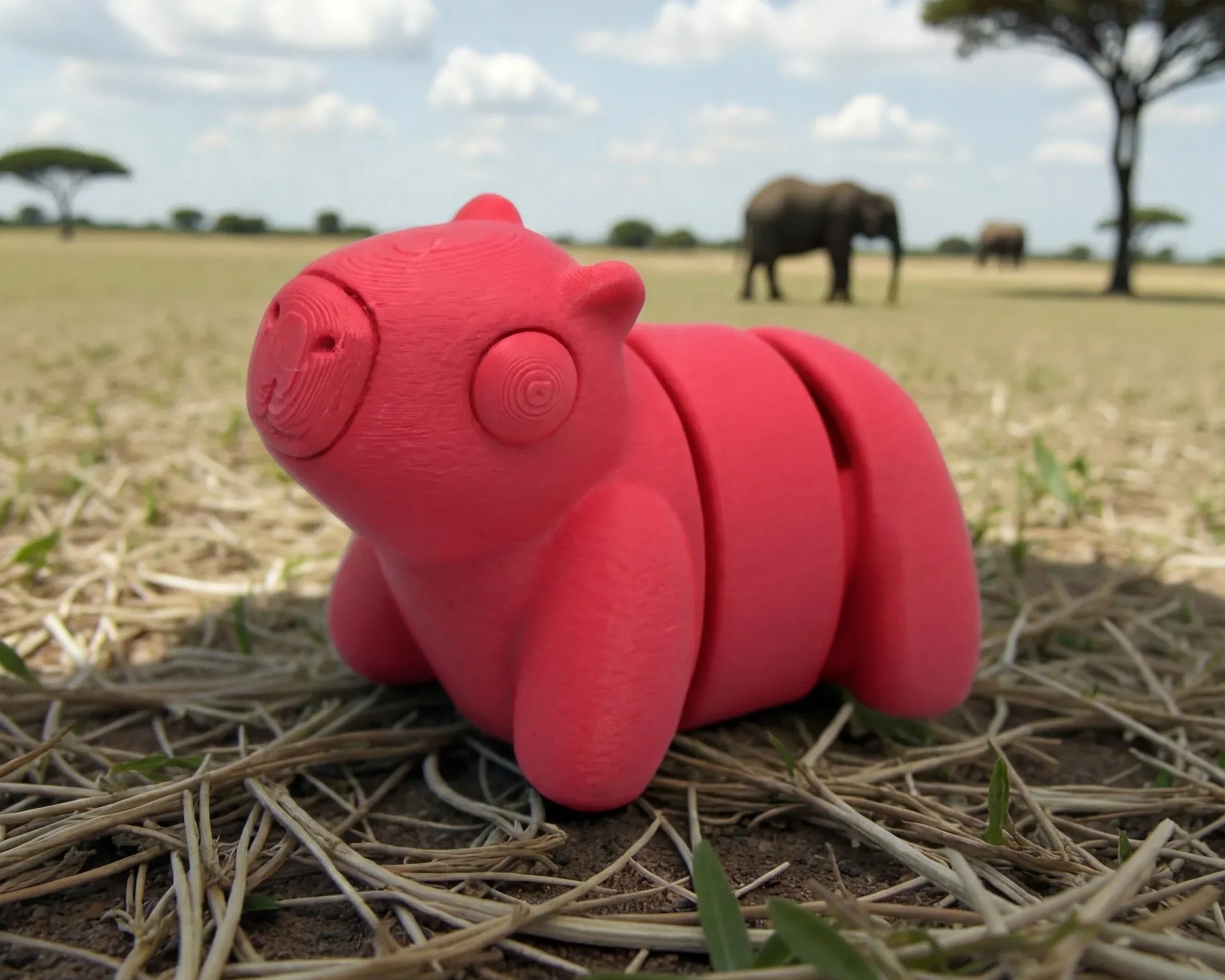 Baby Capybara Silk Smokey Wine - Side