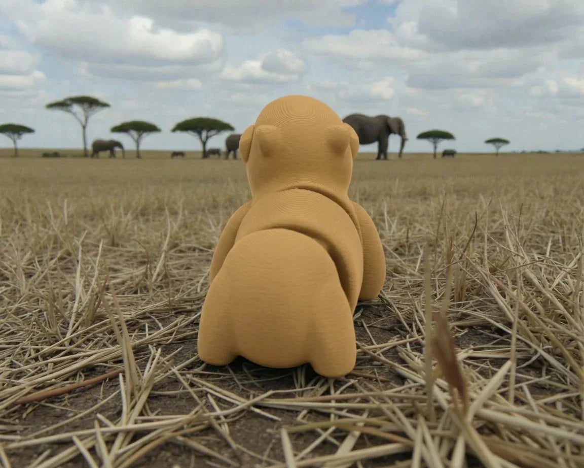 Baby Capybara Wood - Back