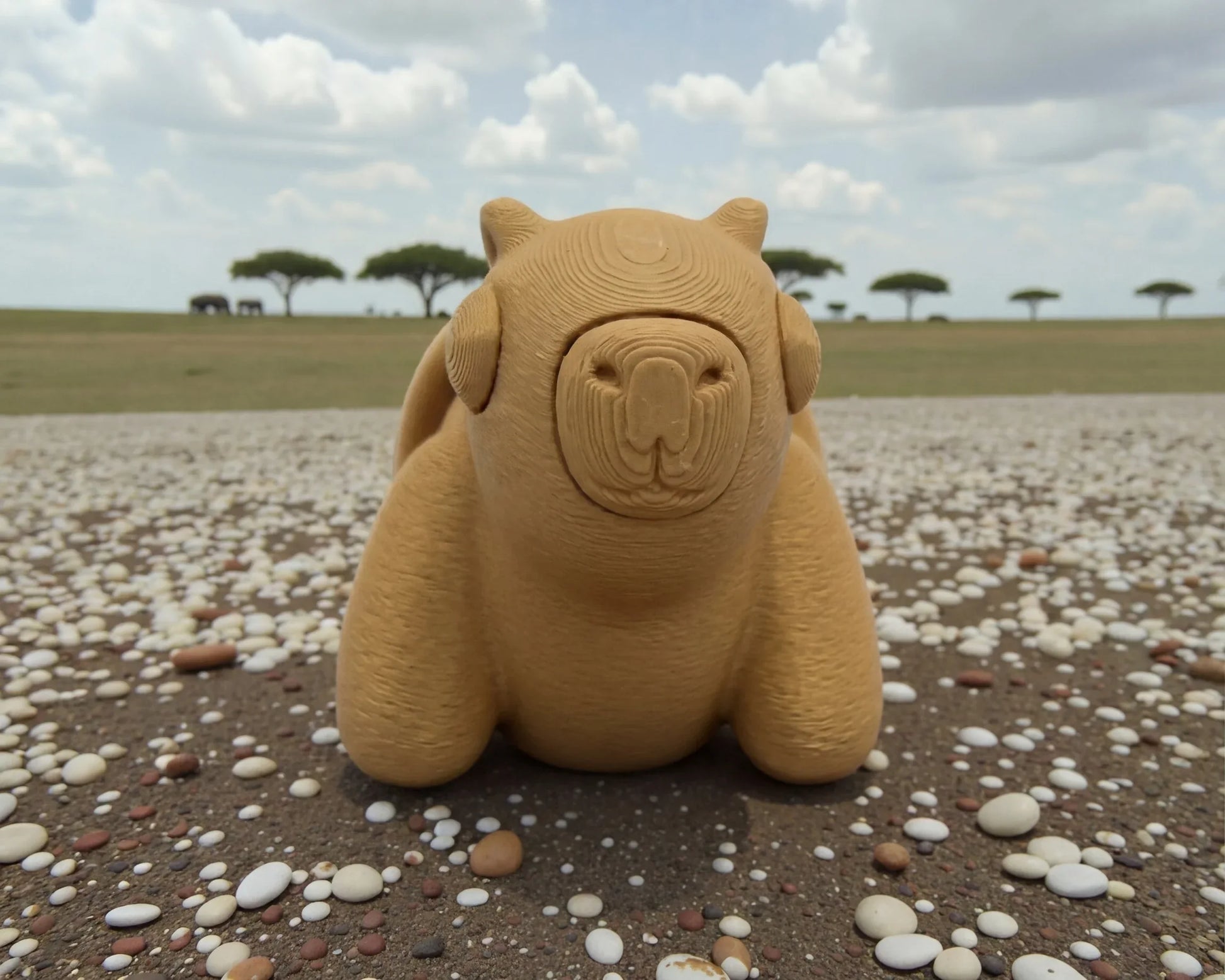 Baby Capybara Wood - Front