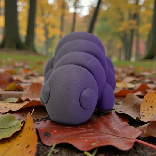 Baby Caterpillar Silk Midnight Purple - Front
