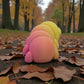 Baby Caterpillar Silk Pink Yellow - Back