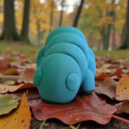 Baby Caterpillar Silk Sapphire Forest - Front