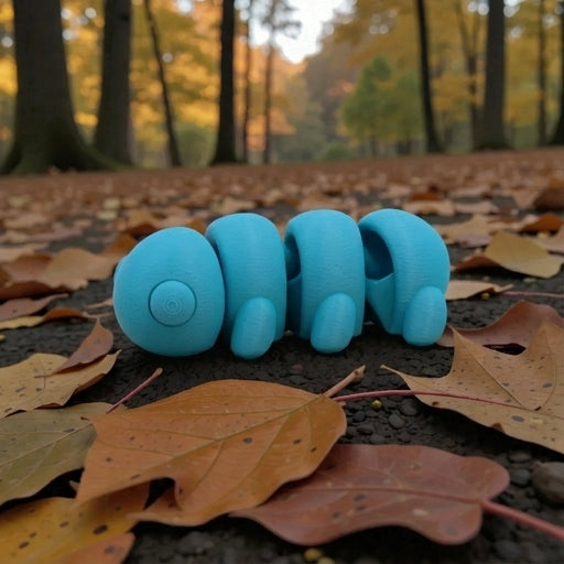 Baby Caterpillar Silk Sapphire Forest - Side