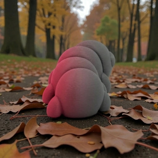 Baby Caterpillar Silk Smokey Wine - Back