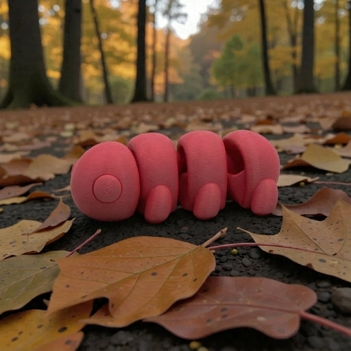 Baby Caterpillar Silk Smokey Wine - Side