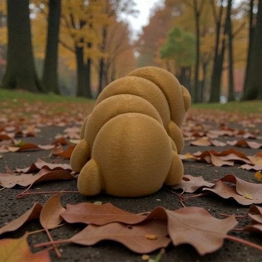 Baby Caterpillar Wood - Back
