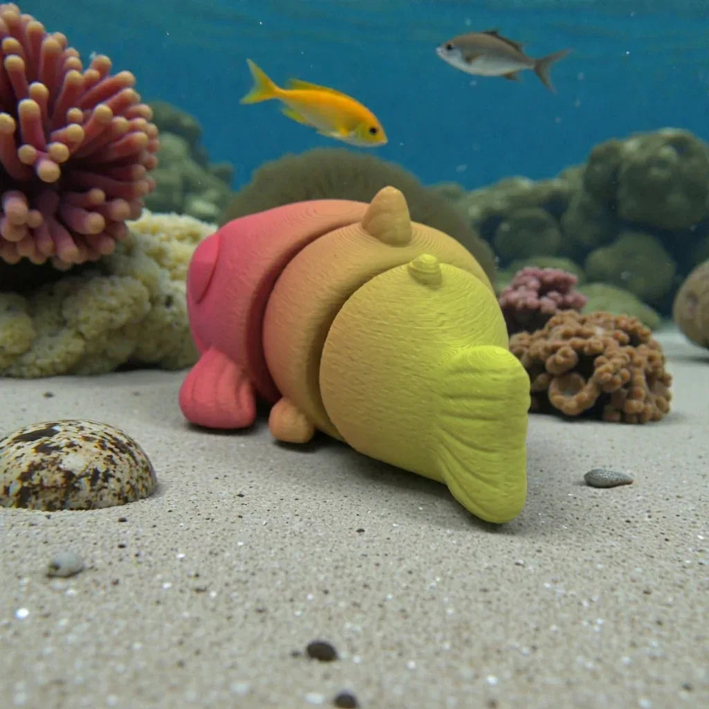 Baby Catfish Silk Pink Yellow - Back