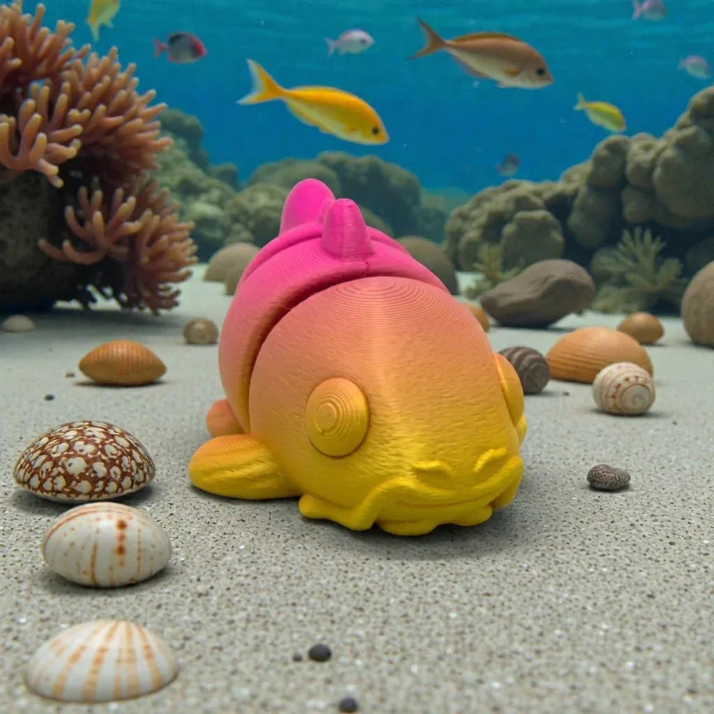 Baby Catfish Silk Pink Yellow - Front