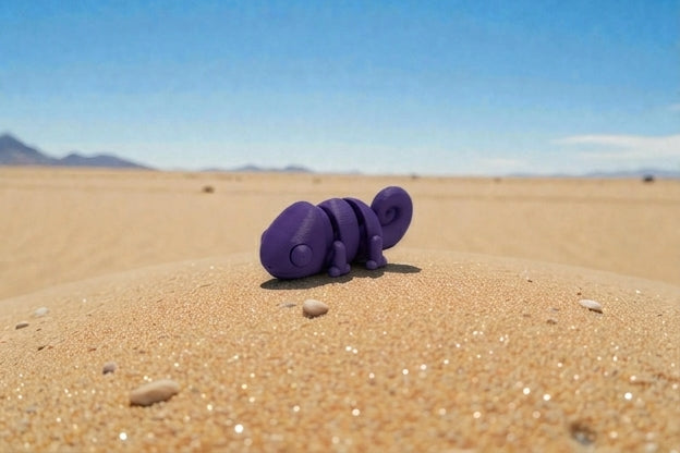 Baby Chameleon Silk Midnight Purple - Side