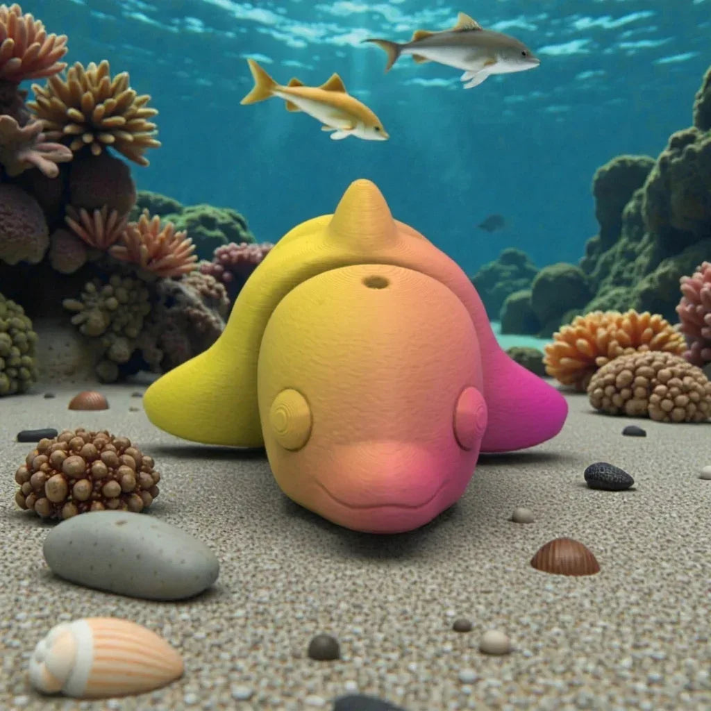 Baby Dolphin Silk Pink Yellow - Front