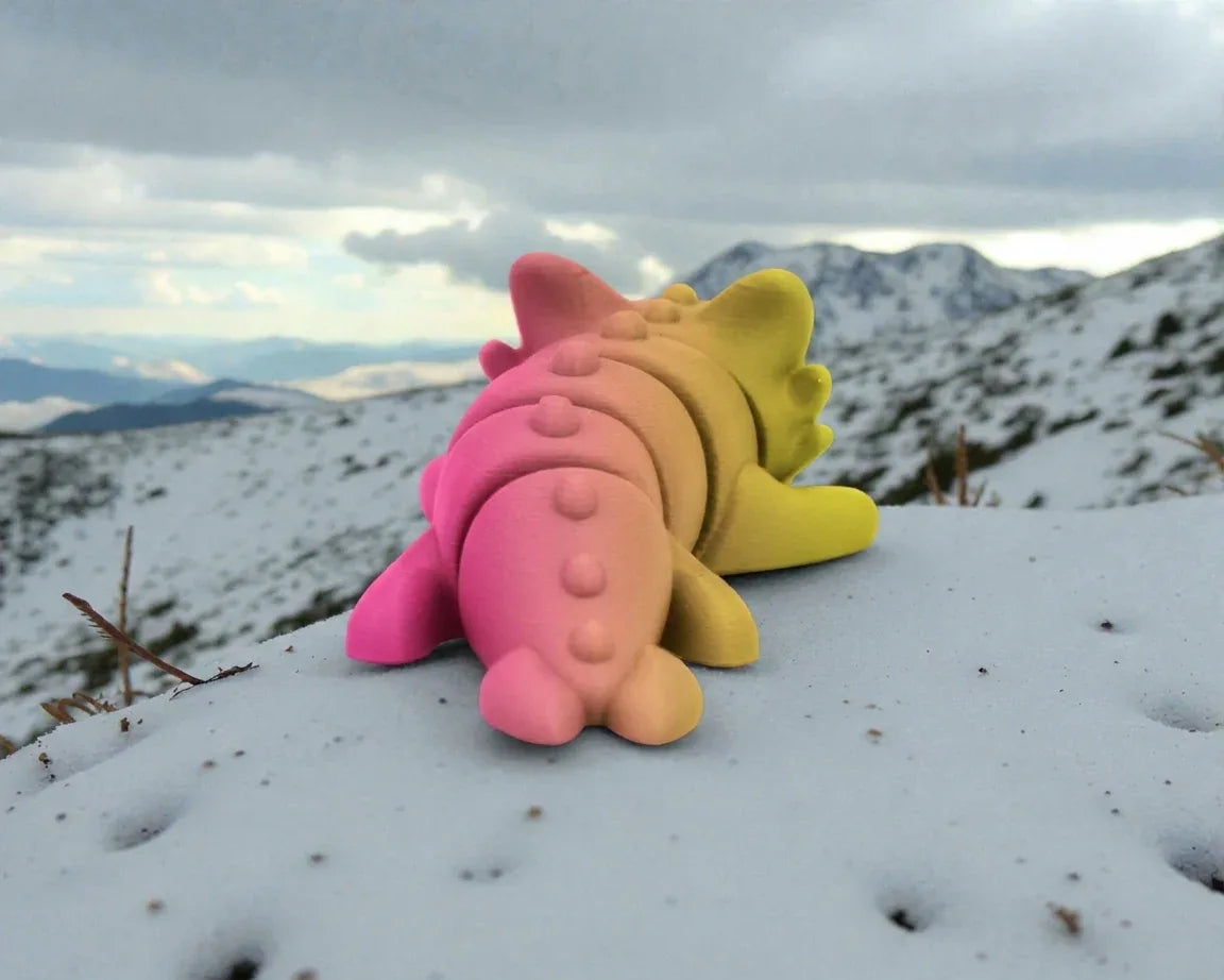 Baby Dragon 2 Silk Pink Yellow - Back