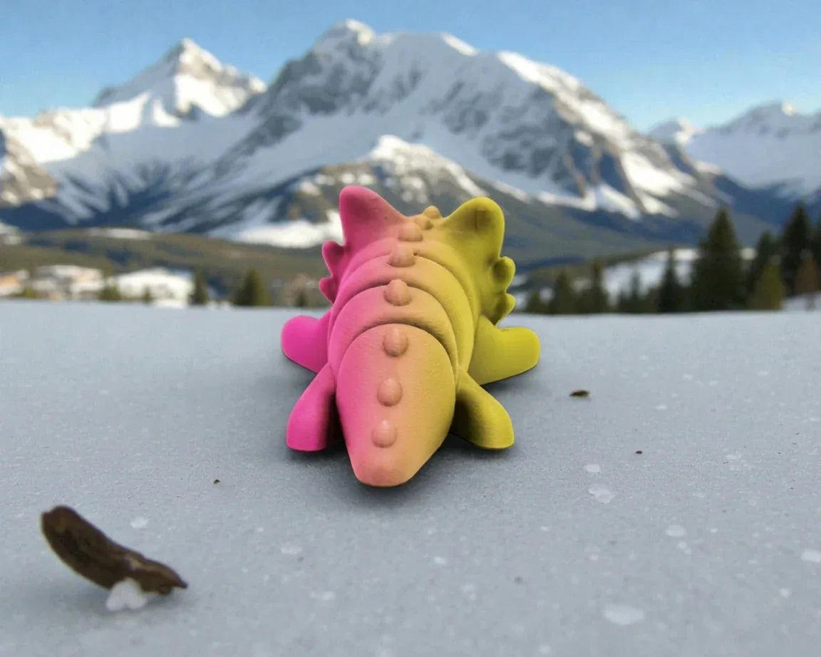 Baby Dragon 3 Silk Pink Yellow - Back