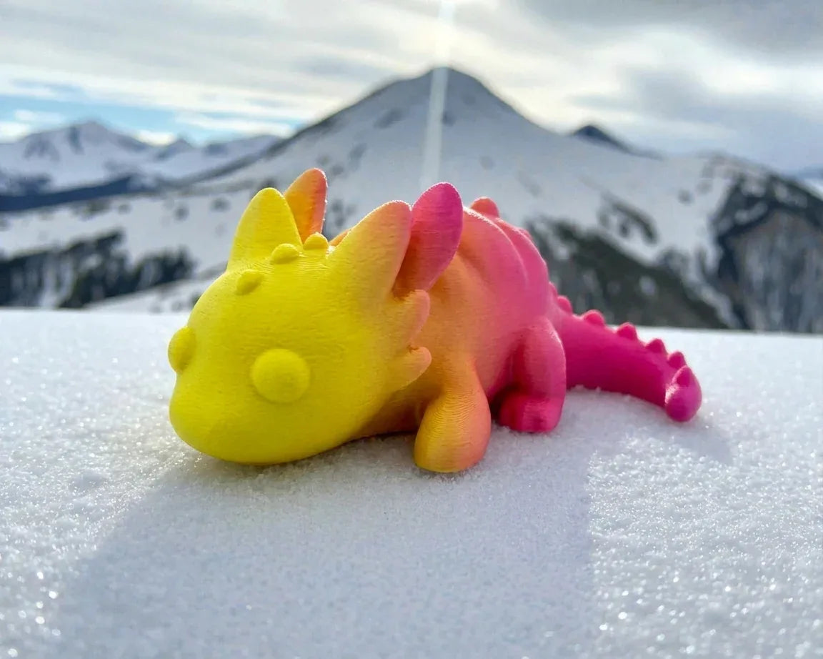 Baby Dragon 4 Silk Pink Yellow - Front
