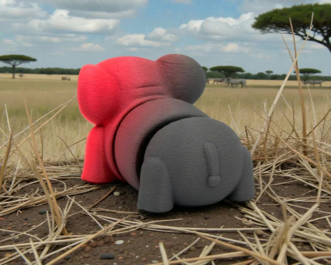 Baby Elephant Silk Smokey Wine - Back