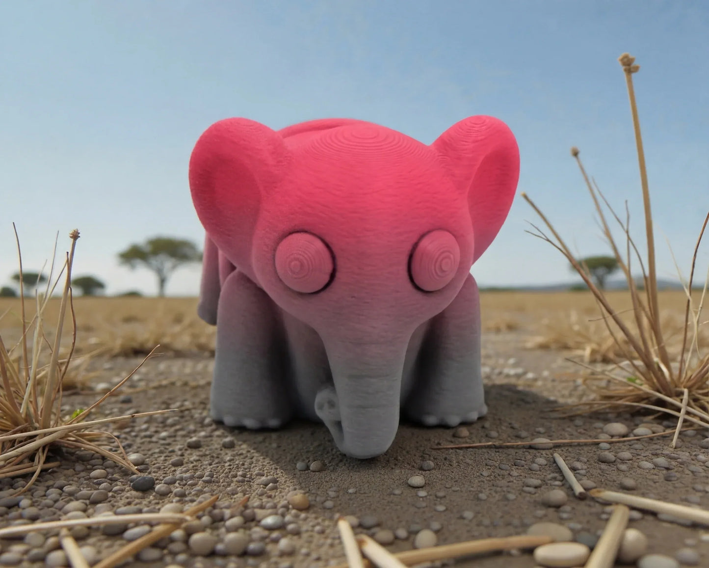 Baby Elephant Silk Smokey Wine - Front