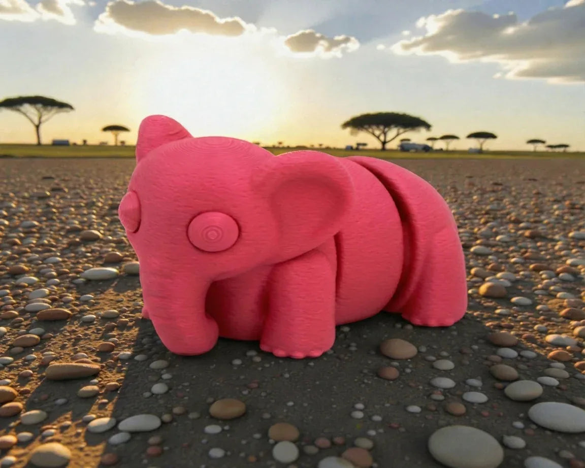 Baby Elephant Silk Smokey Wine - Side