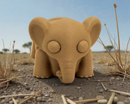 Baby Elephant Wood - Front
