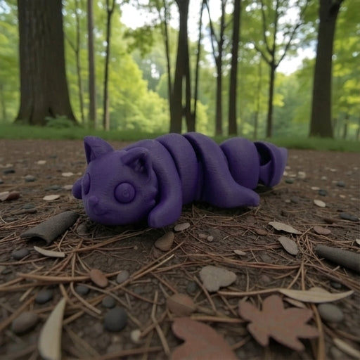 Baby Fox Silk Midnight Purple - Side