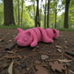 Baby Fox Silk Pink Yellow - Side