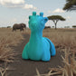 Baby Giraffe Silk Sapphire Forest - Front