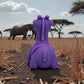 Baby Giraffe Silk Starling Purple - Back