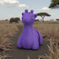 Baby Giraffe Silk Starling Purple - Front