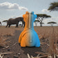Baby Giraffe Silk Tropical Sunset - Back