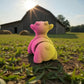 Baby Goat Silk Pink Yellow - Back
